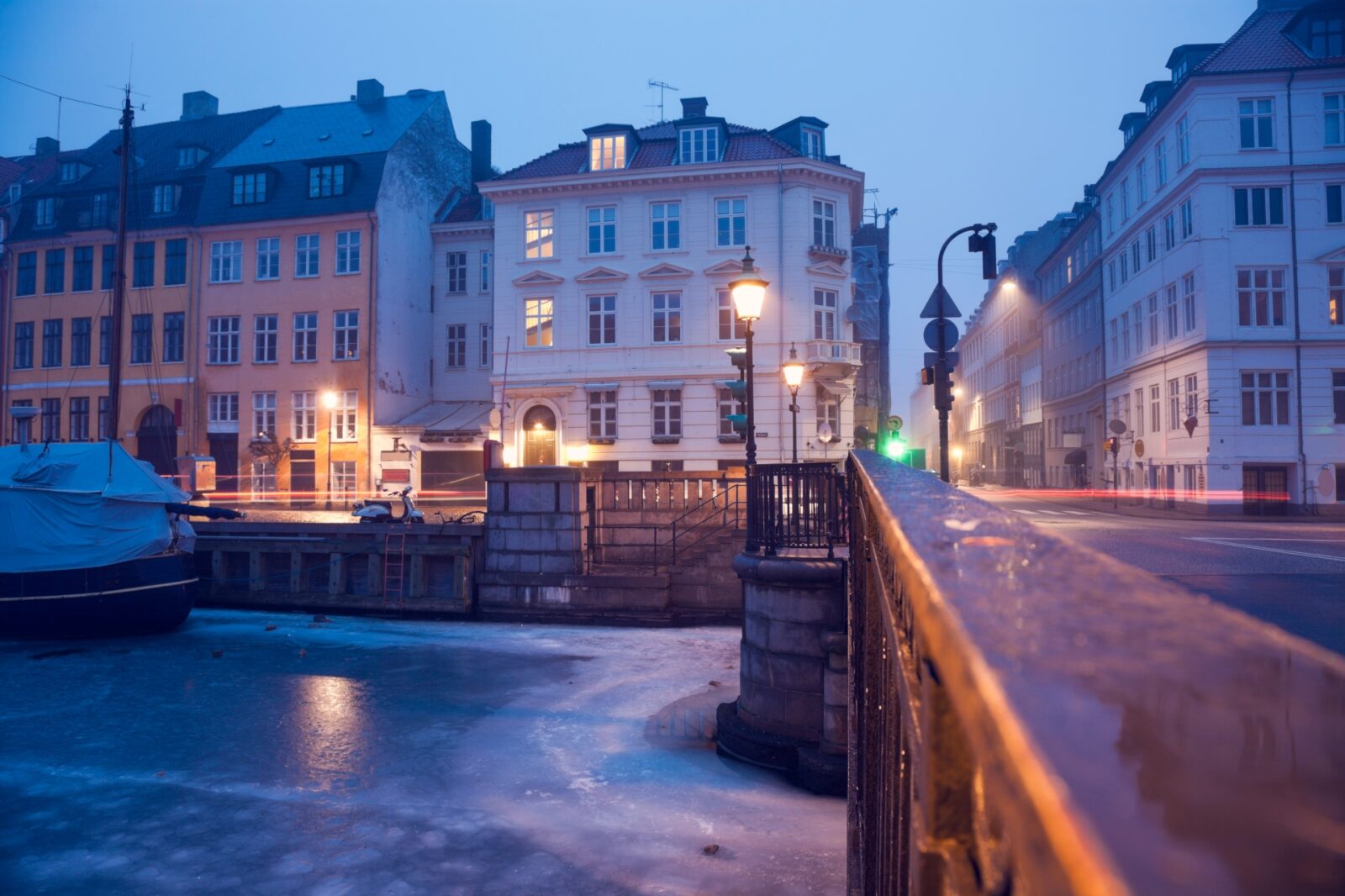 冬の朝のコペンハーゲン